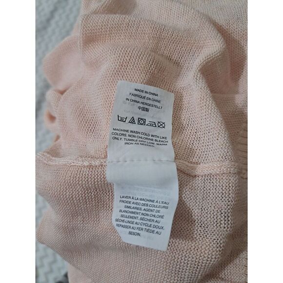 J Crew Womens Small Summer Weight Linen Viscose Sweater Boat Neck Peach - Picture 8 of 9